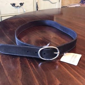 Men’s suede brown belt